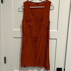 Staccato Rust Sleeveless Dress